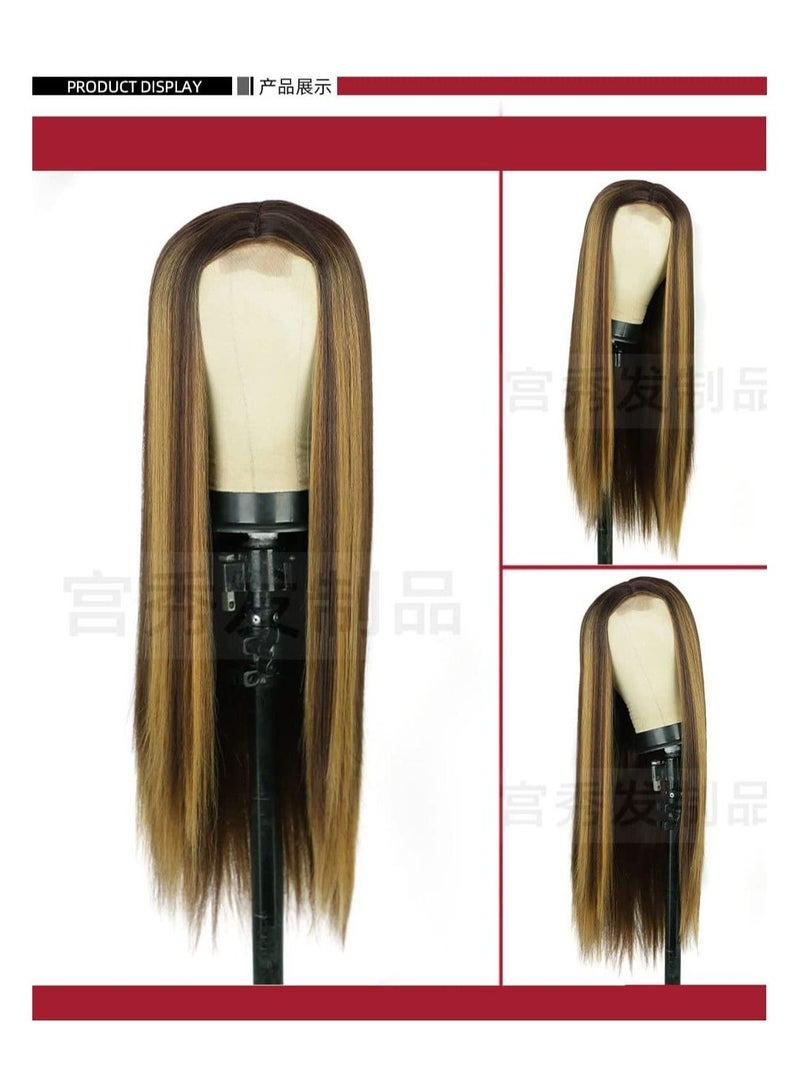 Estelle Eestelle Fashion small lace front wig for women. (straight long Mixcolor 4/27) - Image 3