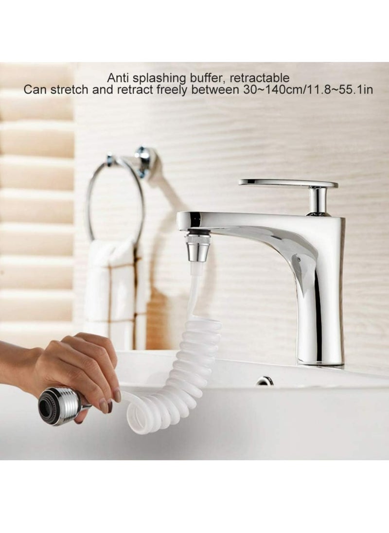 Generic - 1pc Portable Kitchen Faucet Extension Hose with Retractable Bubbler,Sink Faucet Sprayer Attachment Household Kitchen- Extend Your Reach and Streamline Your Sink Experience - Image 1