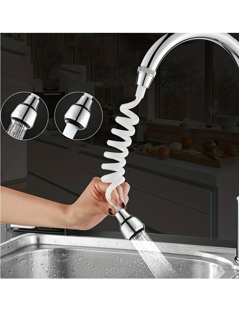 Generic - 1pc Portable Kitchen Faucet Extension Hose with Retractable Bubbler,Sink Faucet Sprayer Attachment Household Kitchen- Extend Your Reach and Streamline Your Sink Experience - Image 1