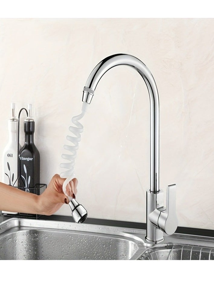 Generic - 1pc Portable Kitchen Faucet Extension Hose with Retractable Bubbler,Sink Faucet Sprayer Attachment Household Kitchen- Extend Your Reach and Streamline Your Sink Experience - Image 1