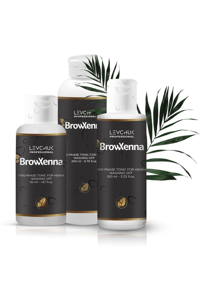 BrowXenna LEVCHUK Professional | Two-phase tonic for henna washing off 100 ml - Image 2