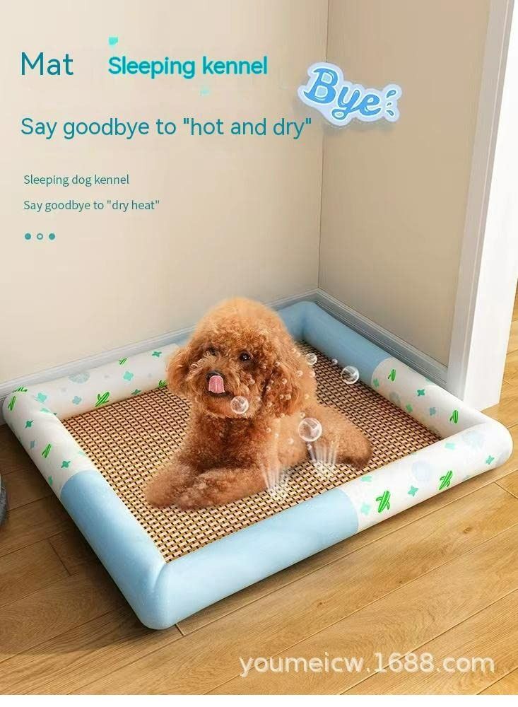 كول بيبي سجادة نوم صيفية لبيت الكلب من COOLBABY عش كول أربعة مواسم عالمية على شكل دمية على شكل عش الكلب سجادة للقطط والقطط والثلج - Image 3