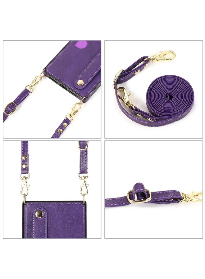 S-TOP Case For Huawei P40 Pro Wrist Strap PU+TPU Shockproof Protective Case with Crossbody Lanyard & Holder & Card Slot - Image 5