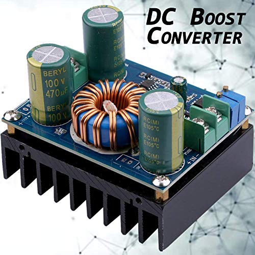 REES52 DC Boost Converter, 600W 12A DC-DC Step Up Converter Board 8-16V 12V 24V to 12-60V 48V Voltage Regulator Booster Module Adjustable Voltage Step Up Power Supply Module - Image 2