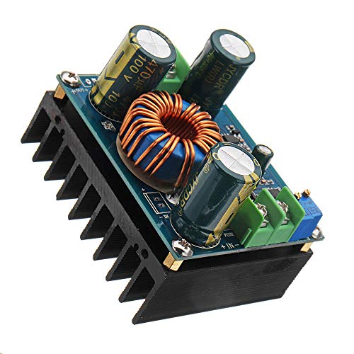 REES52 DC Boost Converter, 600W 12A DC-DC Step Up Converter Board 8-16V 12V 24V to 12-60V 48V Voltage Regulator Booster Module Adjustable Voltage Step Up Power Supply Module - Image 3