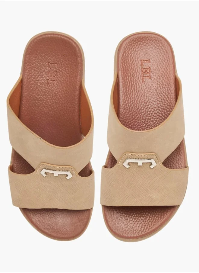 ال بي ال من شو اكسبرس Boys Textured Slip-On Arabic Sandals