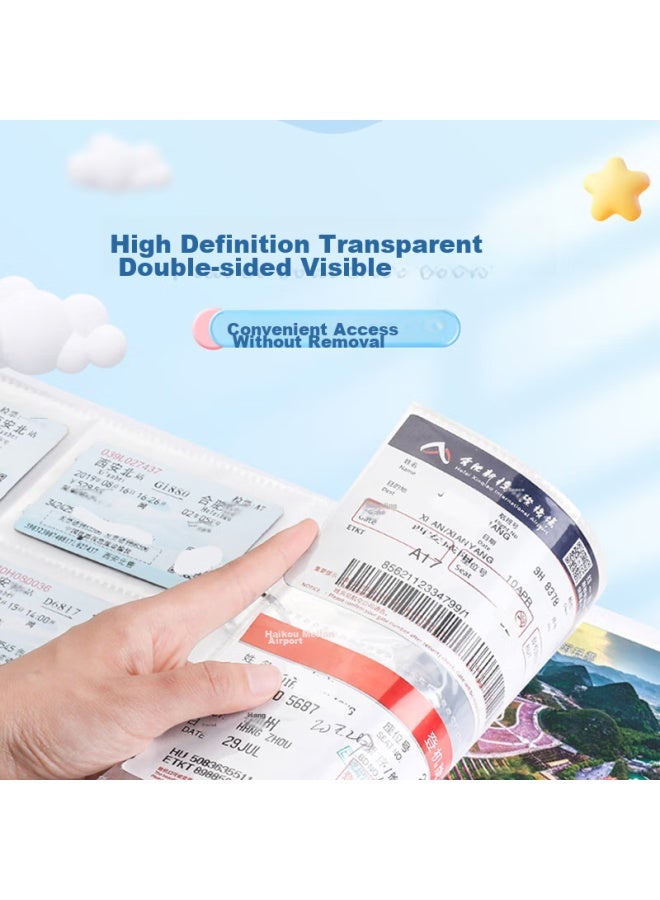 Jiamo Train Ticket Collection, Movie Ticket Storage, Travel Souvenir Al, Photo Al, Ticket Collection Book, Postcard Collection, Travel Al, Ticket Book, Graduation Photo Book - Image 5