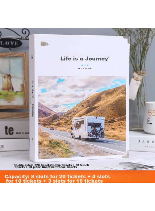 Jiamo Train Ticket Collection, Movie Ticket Storage, Travel Souvenir Al, Photo Al, Ticket Collection Book, Postcard Collection, Travel Al, Ticket Book, Graduation Photo Book - Image 1
