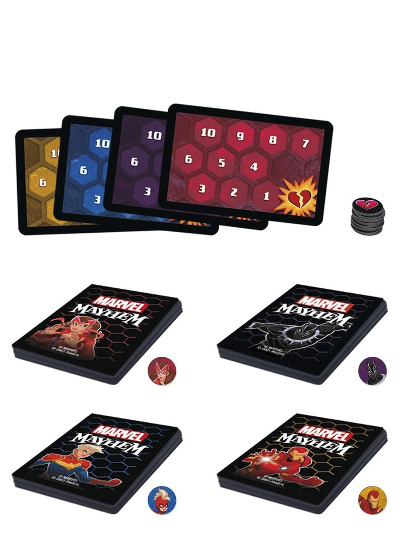 Hasbro/Disney Marvel Mayhem Card Game | Fast-Paced Fun for Marvel Fans | Easy-to-Learn Game for 2-4 Players Ages 8+ | Marvel-Themed Card Game | Exciting Superhero Strategy Game | Family Fun Board Game for Marvel Enthusiasts - Image 3