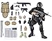 BJPEY 12 Action Figures Toy 16 Stand Bendable Soldier Figure Model Toy SWAT - Image 2
