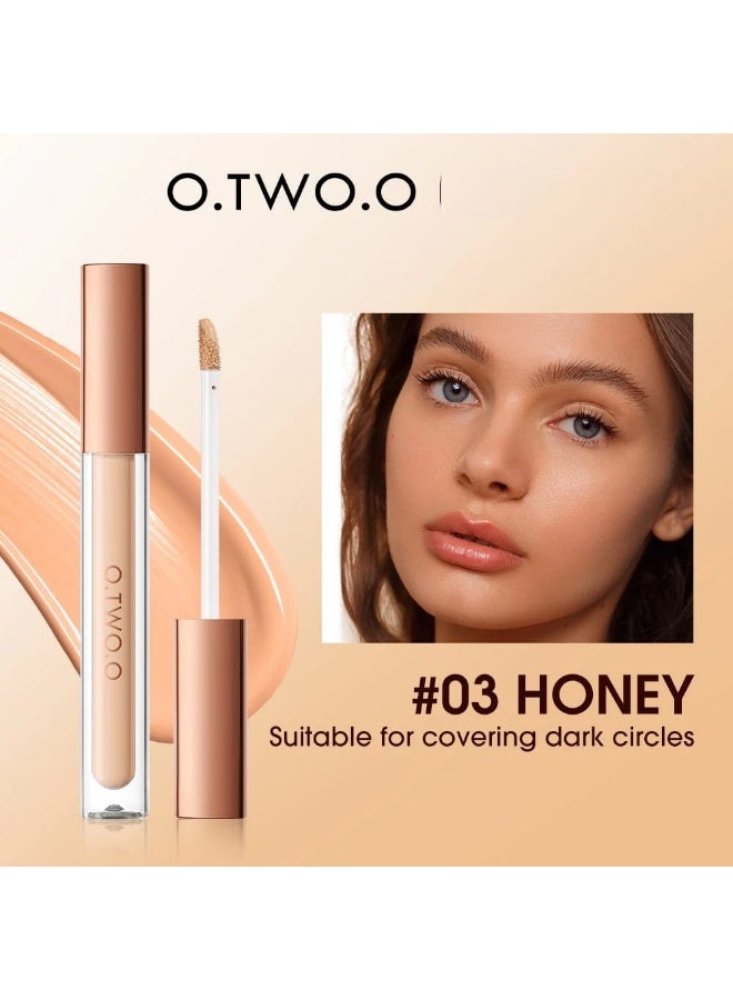 O.TWO.O High Coverage Flawless Finish Liquid Concealer (Color#03-Honey) - Image 1