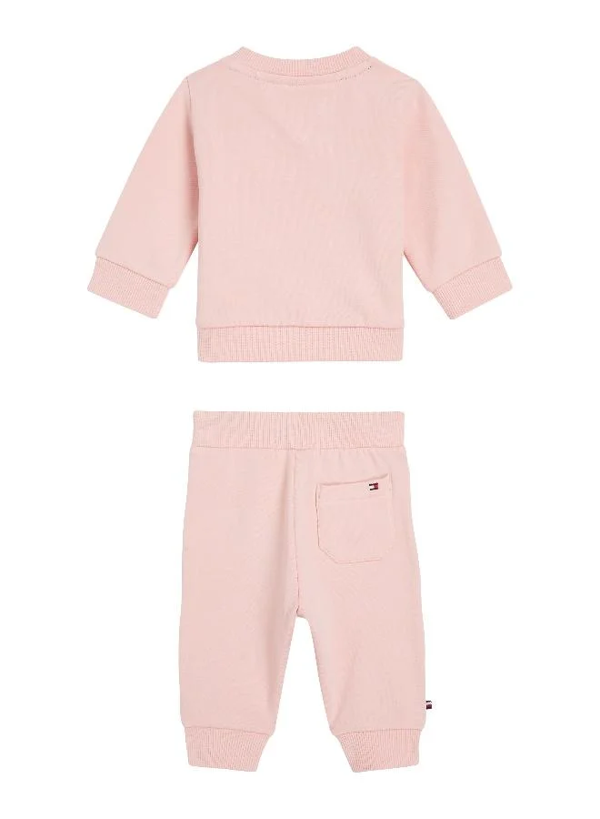 تومي هيلفيغر Kids Graphic Sweatshirt & Sweatpants Set