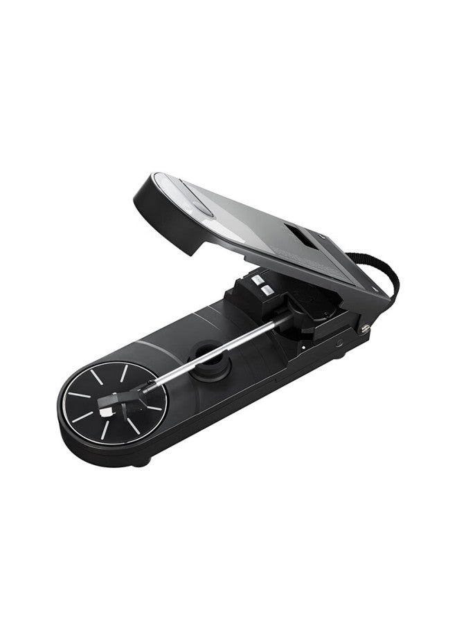 Audio-technica [self-operated] At-sb727 Bluetooth Wireless Portable Phonograph, Vinyl Record Player, Retro Phonograph, Gramophone, Black - Image 4
