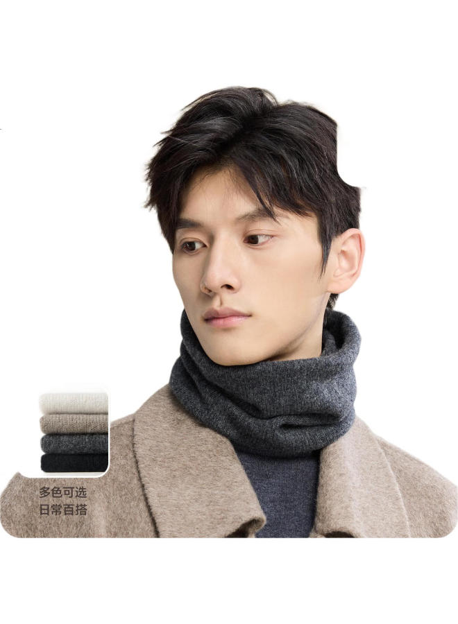 Jiumu Pure Wool Men'S Scarf Winter Outdoor Cold-Proof Autumn And Winter Riding Neck Protection Men'S Warm Neck Scarf Men'S Gift - Image 2
