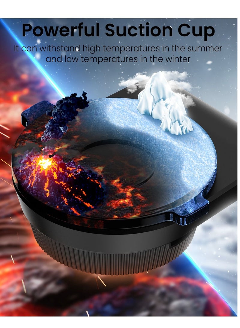 Remson Magnetic Car Mount Phone Holder for Dashboard and Windshield 360° Adjustable with Metal Plate Compatible for iPhone 14/13/12 Series and All Phones - Image 5