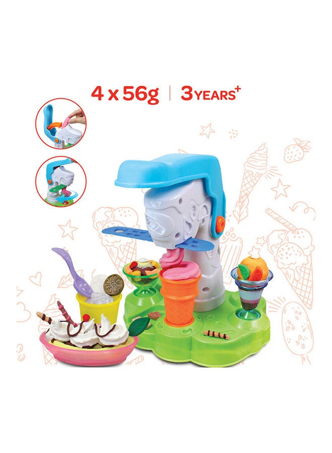 Moon Dough Creation Ice Cream Station For 3 Years And Above DIY Clay Toys – 4 X 56 G - Image 3