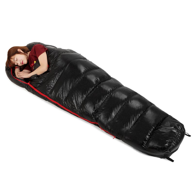 Women Men 95% White Duck Down Lightweight Sleeping Bag with Compression Sack for Backpacking Camping Hiking Traveling - Image 3