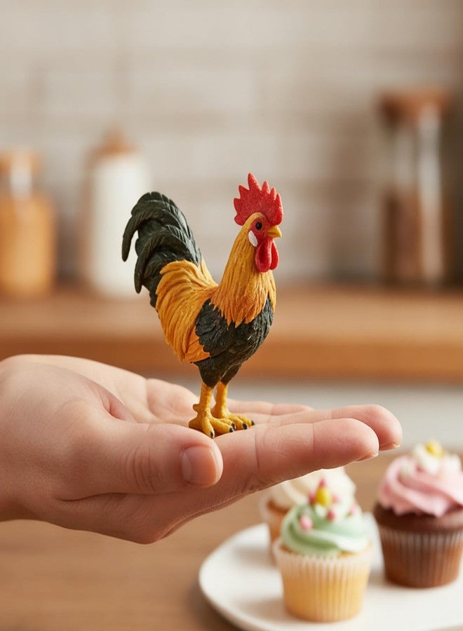 Xcake Lcook Rooster Chicken Silicone Molds, 4-Piece, Farm Animal Chocolate Fondant Molds, for Cake Decoration Candy Cupcake Topper Pop Popsicle Polymer Clay Crafts - Image 5