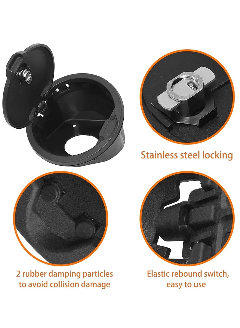 Generic Fuel Cap Cover with Filler Door Locking Gas for Jeep Wrangler JL 2018-2024 Sports Sahara Rubicon  - Image 3