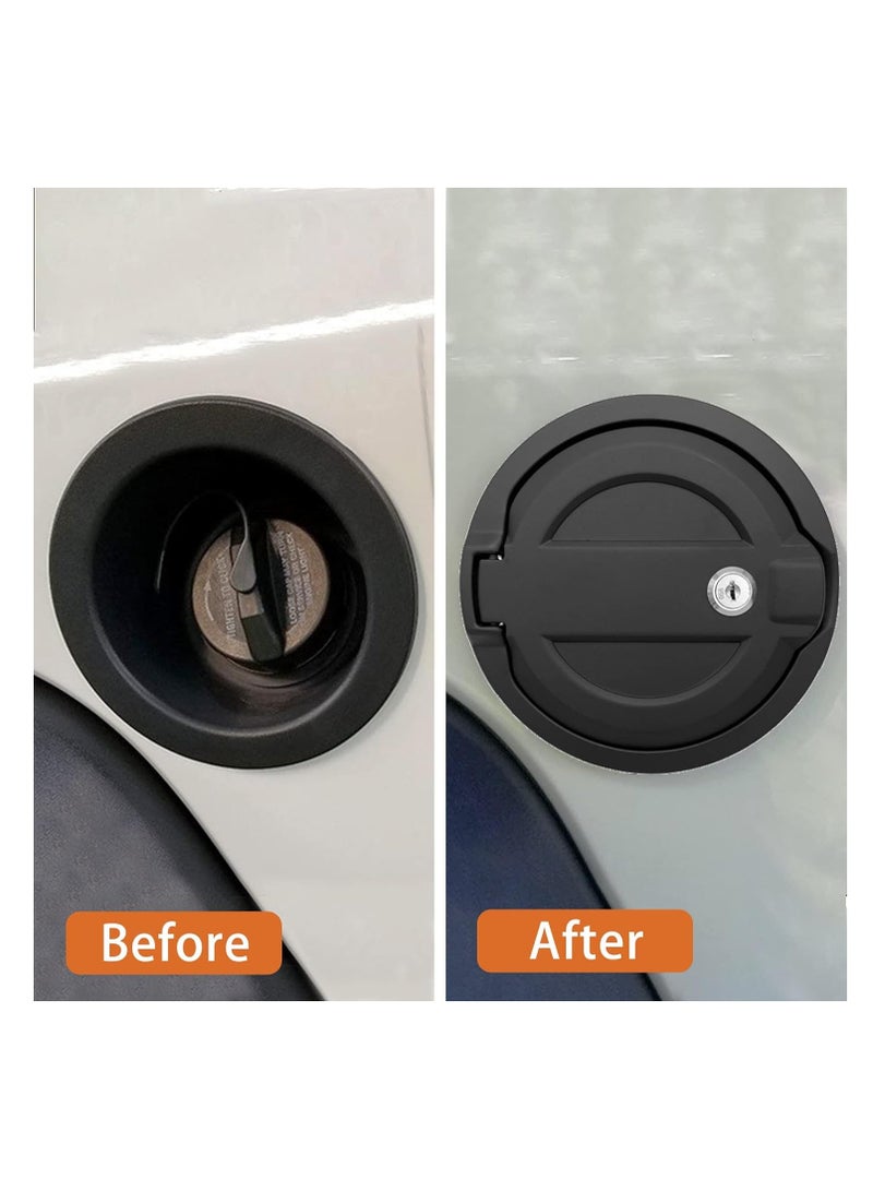 Generic Fuel Cap Cover with Filler Door Locking Gas for Jeep Wrangler JL 2018-2024 Sports Sahara Rubicon  - Image 5