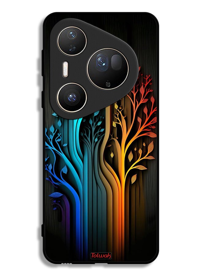 Tolwak Huawei Pura 80 Ultra Protective Case Cover Tree Leaves Art - Image 1