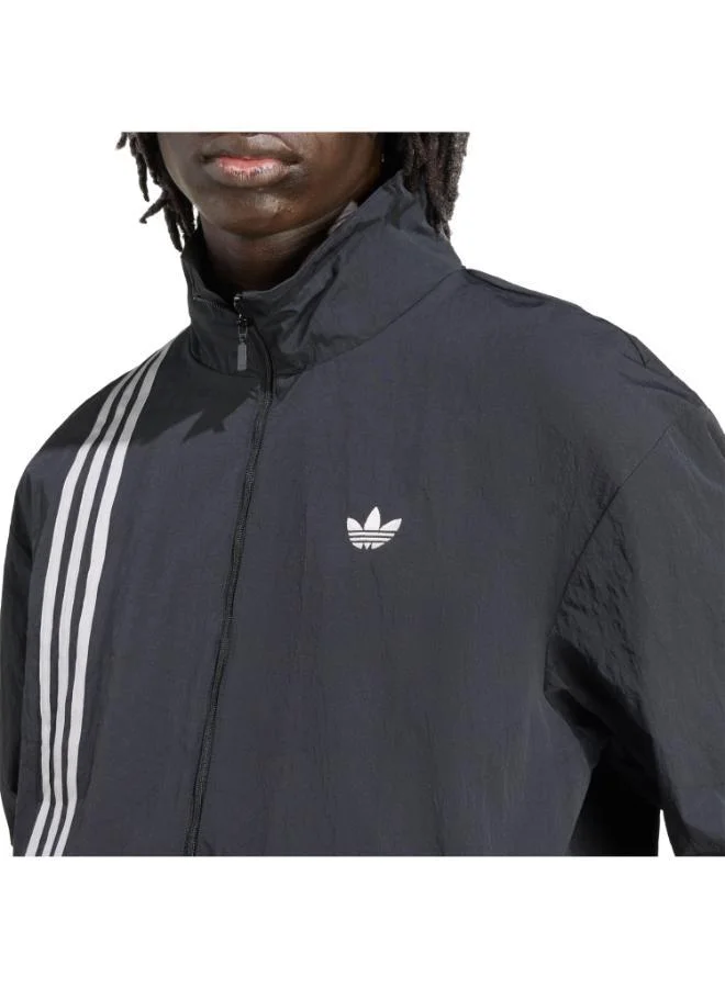 adidas Originals BLACK Firebird Front Stripes Woven Track Top for Men | Best Price UAE