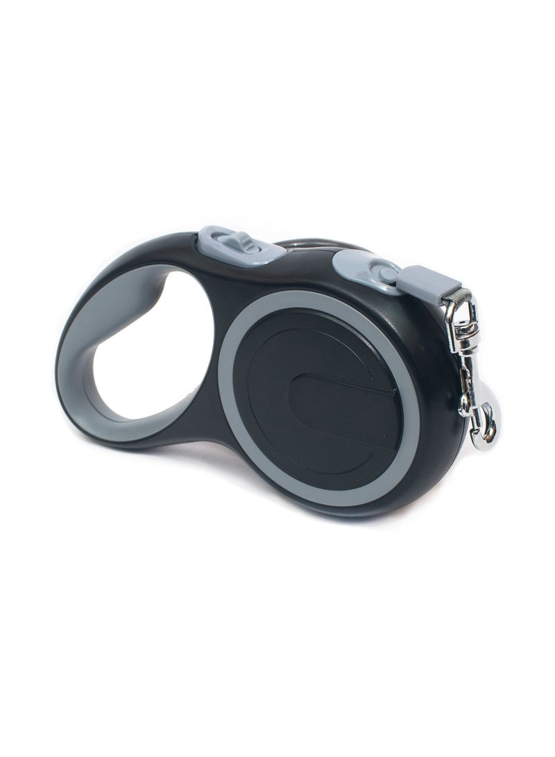 PL - مقود الحيوانات الأليفة القابل للسحب صغير 5M/20KG - رمادي