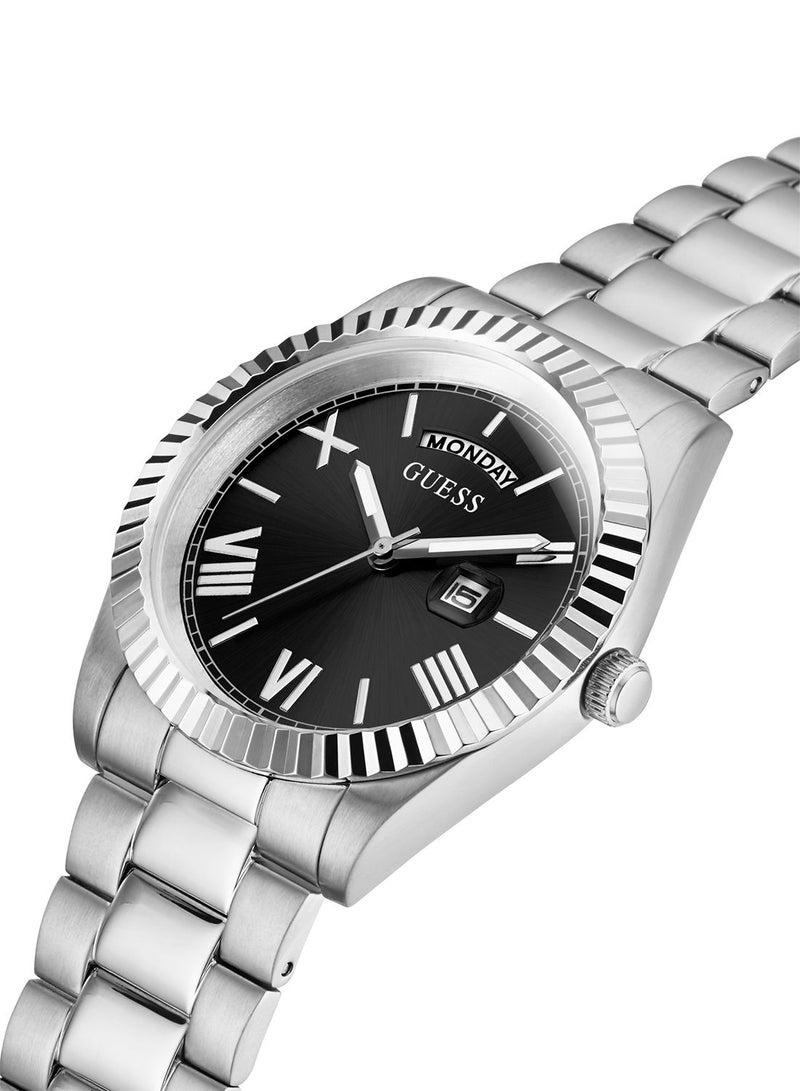 GUESS Men Analog Round Shape Stainless Steel Wrist Watch GW0265G1 42 mm - Image 2