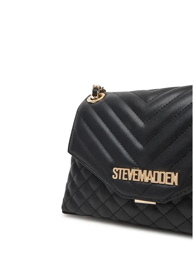 Steve Madden Black/Gold Bvolt-2 Shoulder Bag for Women | Best Price UAE