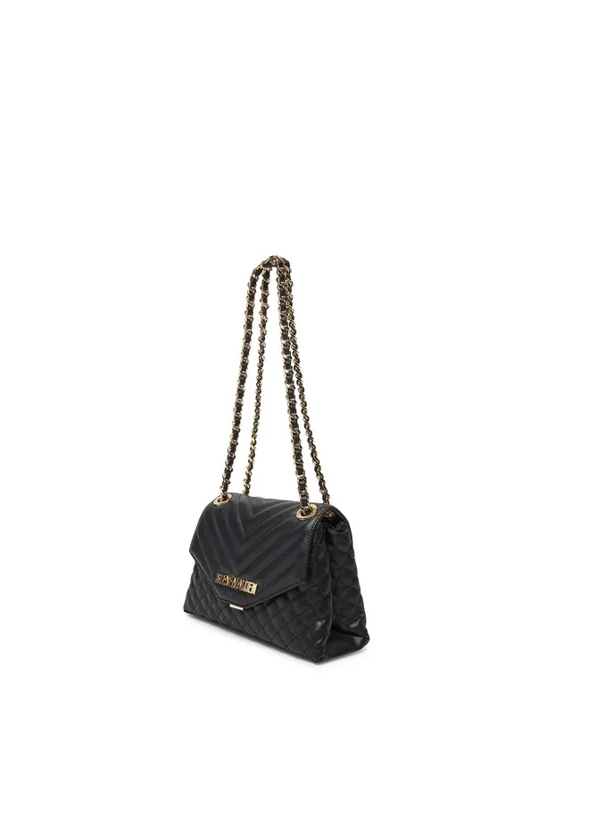 Steve Madden Black/Gold Bvolt-2 Shoulder Bag for Women | Best Price UAE