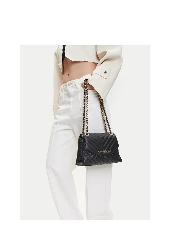 Steve Madden Black/Gold Bvolt-2 Shoulder Bag for Women | Best Price UAE