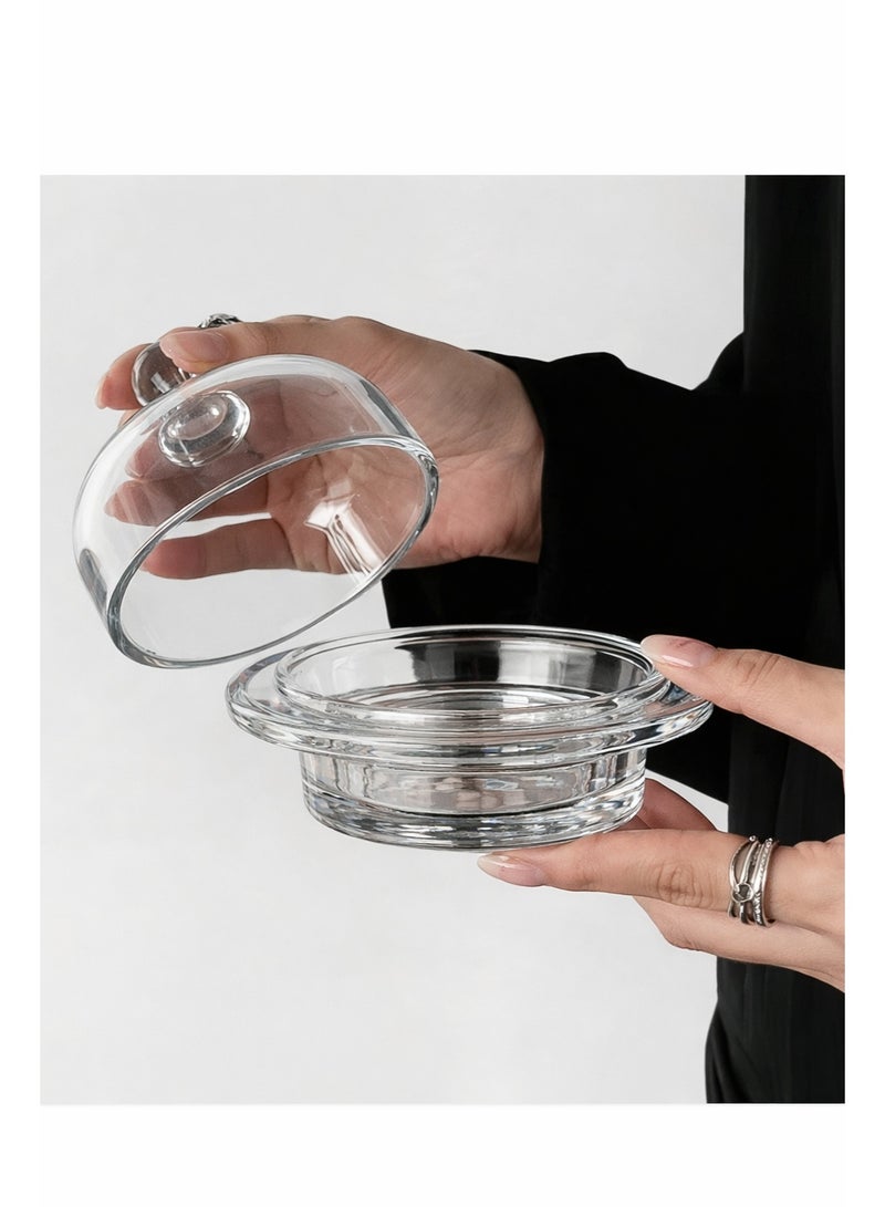 Alhomaidhi A set of 12 glass bowls for serving sweets, nuts, dates, and all other presentations and occasions. - Image 3