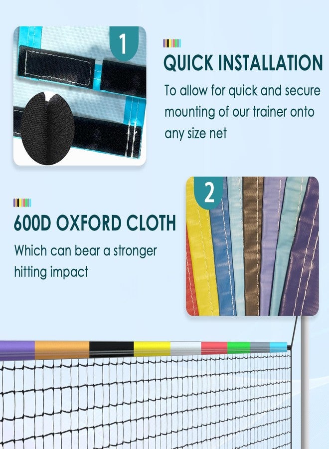 MR. MR Volleyball Net Zone Tape, Volleyball Setter Training Equipment, Volleyball Hitting Target Zone, Training Aid for Hitting Practice, Referee Outdoor Indoor Strategic Trainer - Image 3