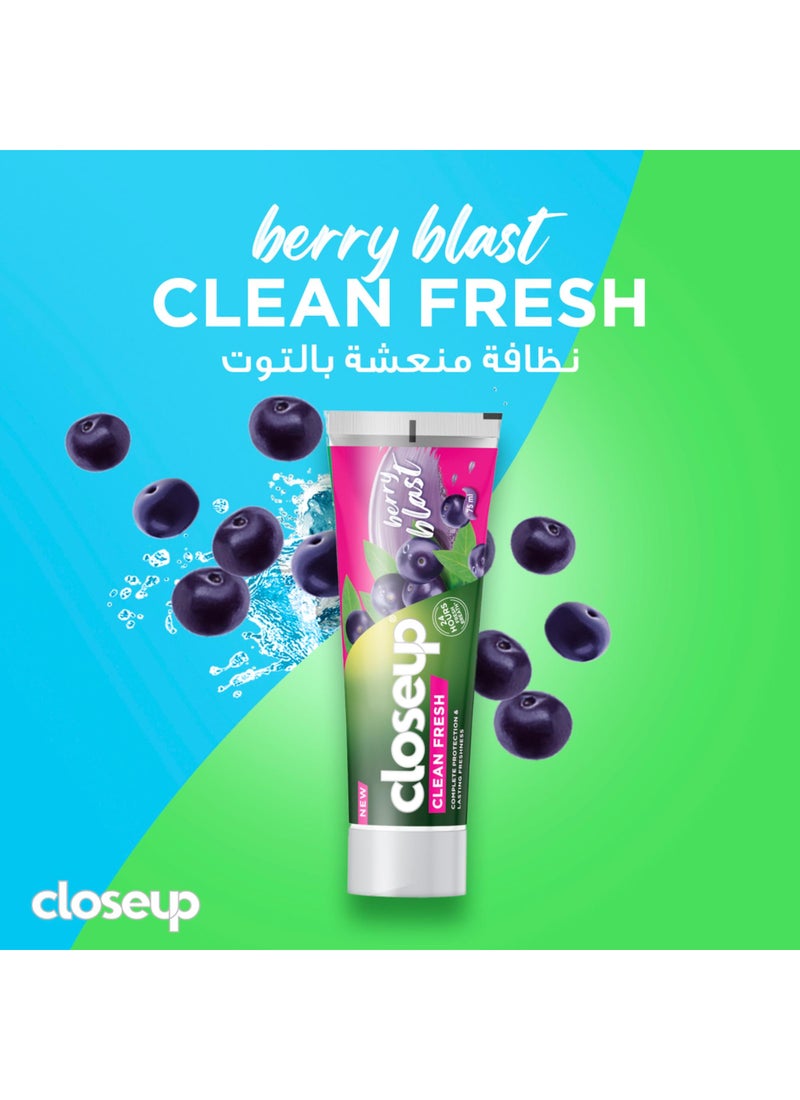 Closeup Berry Blast Clean Fresh Toothpaste 75ml - Image 3