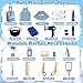 Dreamon Barber Shop Pretend Play Set Kids Shaving Kit Wooden Hair Salon Toys for Boys with Wearable Beard Electric Shaver Blow Dryer Tool Bag Toddler Role Play Barber Accessories for Boys Girls Gifts - Image 4