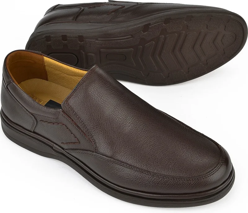 Ziya , Men's Genuine Leather Comfort Shoes 1311018Z209 Brown