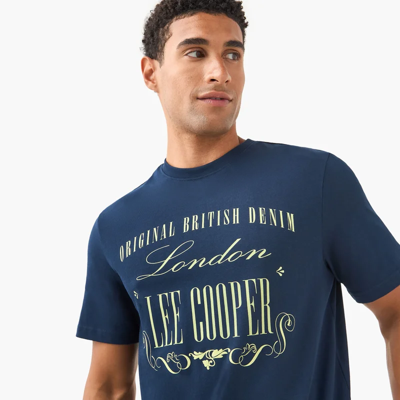 Lee Cooper Lee Cooper Logo Detail Crew Neck T-shirt