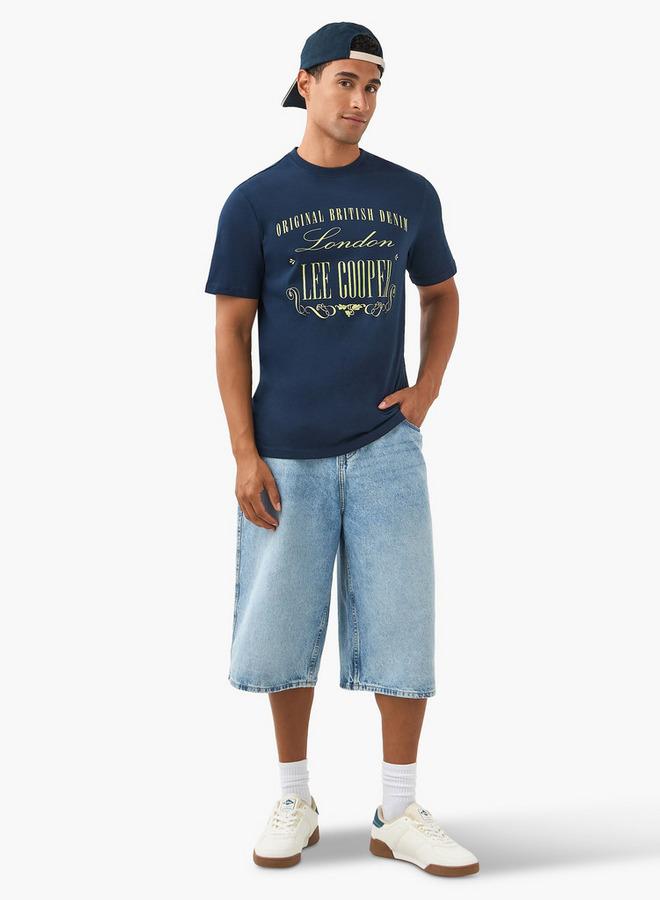 لي كوبر تي شيرت لي كوبر بياقة دائرية وشعار - Image 2