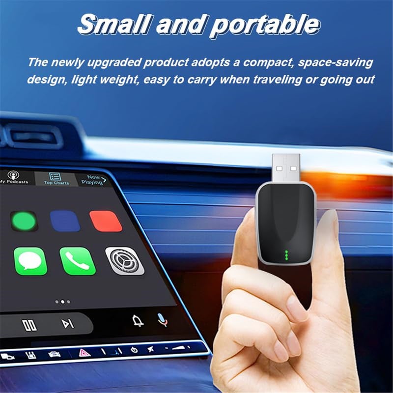 محول Carplay اللاسلكي لسيارة فورد برونكو سبورت 2021 2022 2023 2024، محول لاسلكي ثنائي الوظيفة يحول Carplay السلكي لاسلكي، توصيل واستخدام سريع، سريع ومستقر - Image 4