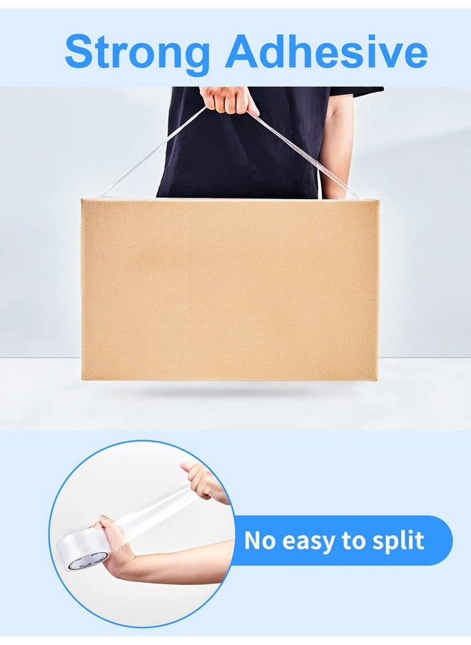 JARLINK Clear Packing Tape (12 Rolls) Heavy Duty Packaging Tape For Shipping Packaging Moving Sealing 1.88 Inches Wide 55 Yards Per Roll 660 Total Yards  - Image 3