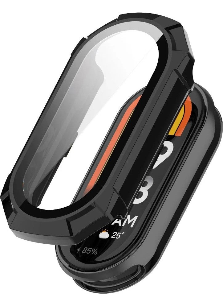 Techmaster غطاء واقي مطاطي لشاشة 360° متوافق مع مي باند 8  - Image 1