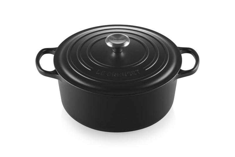 Le Creuset Le Creuset Enameled Cast Iron Signature Round Dutch Oven 725 qt Licorice