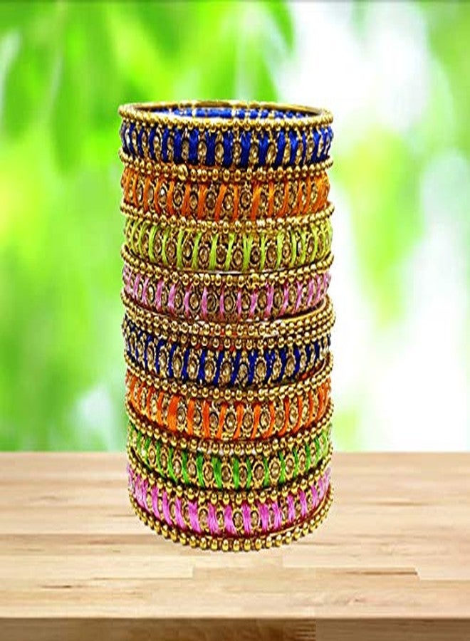 YouBella Bangles for Women Stylish Traditional Hand Work Bangles for Women and Girls (2.6) - Image 5