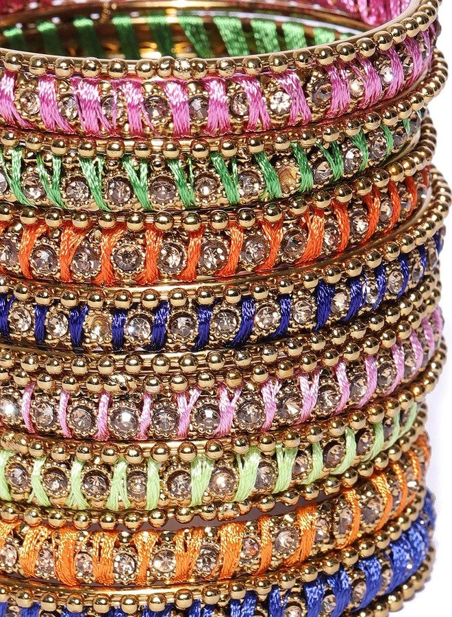 YouBella Bangles for Women Stylish Traditional Hand Work Bangles for Women and Girls (2.6) - Image 4
