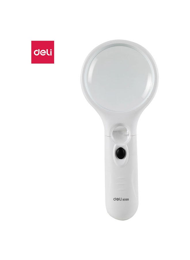 Deli Large Magnifying Glass 2.5x 70mm With LED Light  - Image 1