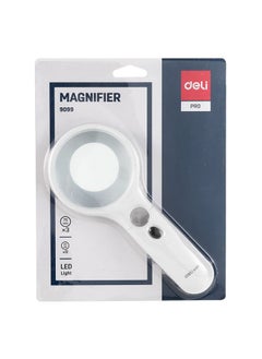 Deli Large Magnifying Glass 2.5x 70mm With LED Light  - Image 2