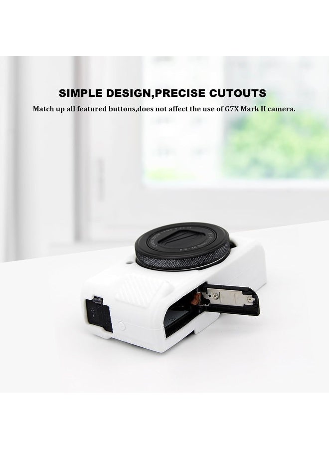 حافظة كاميرا G7X Mark II، حافظة واقية ناعمة من السيليكون، حافظة خفيفة ورقيقة لكاميرا كانون باور شوت G7X Mark II (بدون غطاء العدسة) - Image 3