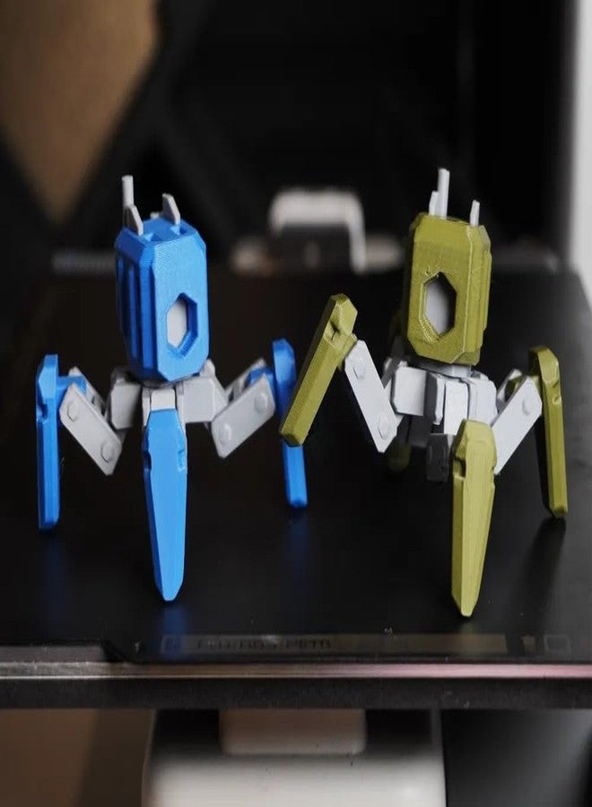 مجسم روبوت مفصلي مطبوع بتقنية الطباعة ثلاثية الأبعاد، متعدد الألوان، لعبة مكتبية قابلة للتحريك - Image 3