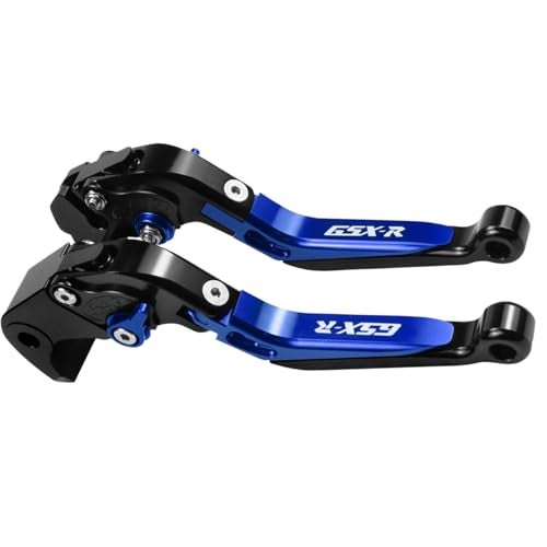 XIDAODIT for Suzuki GSXR 600 75020062024 1000R20092024 GSXR 100020052006 Motorcycle Clutch Lever Folding Extendable Adjustable Handlebars Brake and Clutch Levers SetBlue - Image 1