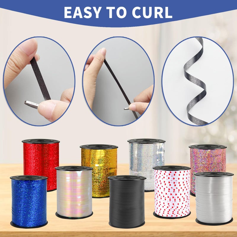 WFAUIBR 500 Yard Black Curling Ribbon for Birthday Party Festival Decoration and Crafts - Image 3